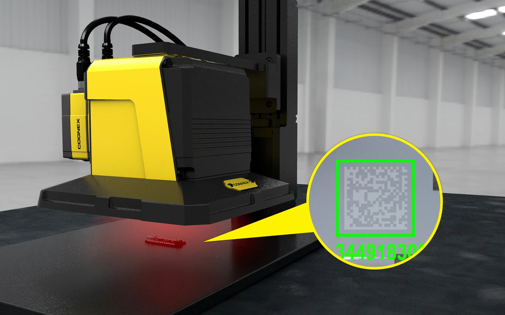 Cognex In-Sight 7905V 高解析條碼驗證器 應用於半導體